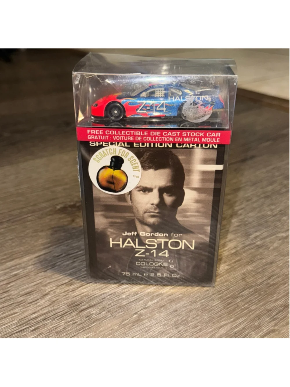 New Jeff Gordon for Halston Z-14 Cologne & Die Cast Stock Car Special Edition